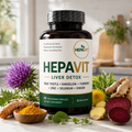 Hepavit Liver Detox — Cápsulas con Cardo Mariano, Diente de León, Cúrcuma y Jengibre